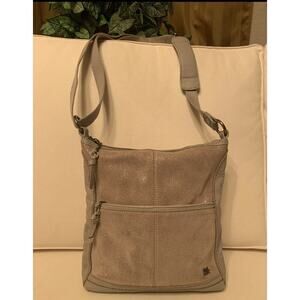 The Sak Iris Leather Crossbody Bag in beige